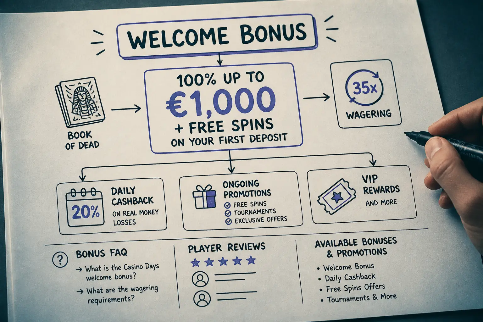Casino Days Bonus – Welcome Offer and Promotions 2026 visual guide for Casino Days